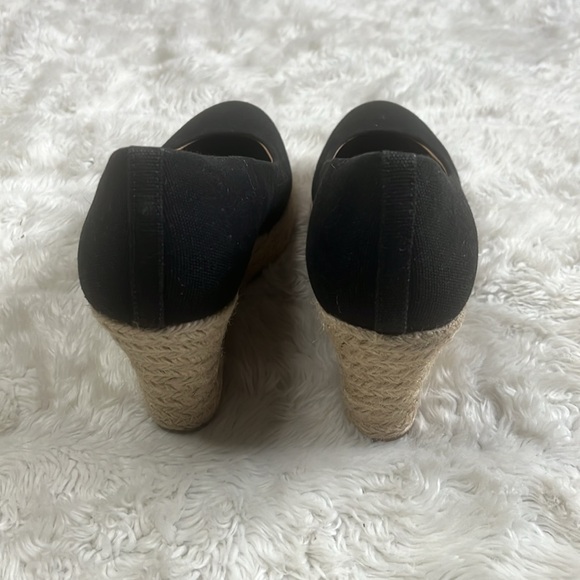 J. Crew black wedge heels size woman’s 8 - Picture 4 of 6